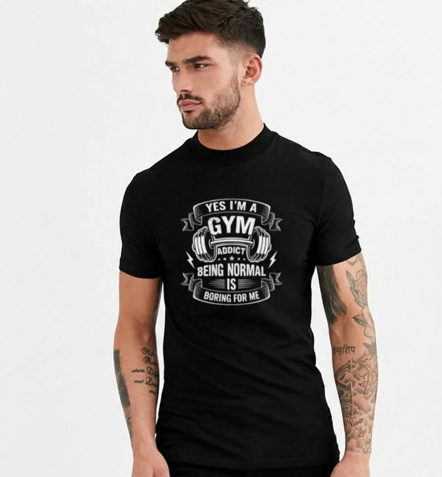 The 'Gym Addict' Lifestyle Tee (Unisex T-Shirt)