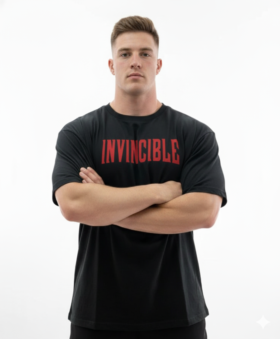 The 'Invincible' Oversized Statement Tee (Unisex Oversized T-Shirt)