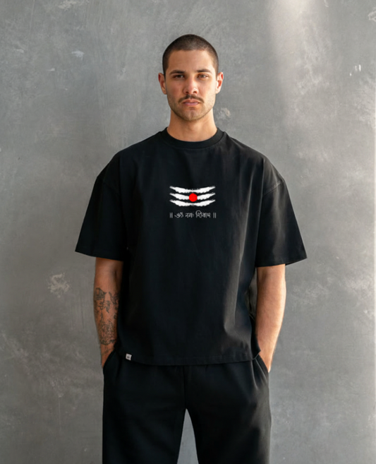 The 'Mahadev Bindi' Tee (Unisex Oversized T-Shirt)