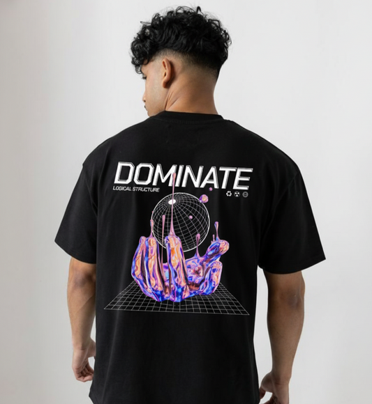 The 'Dominate Glitch' Oversized Standard Tee