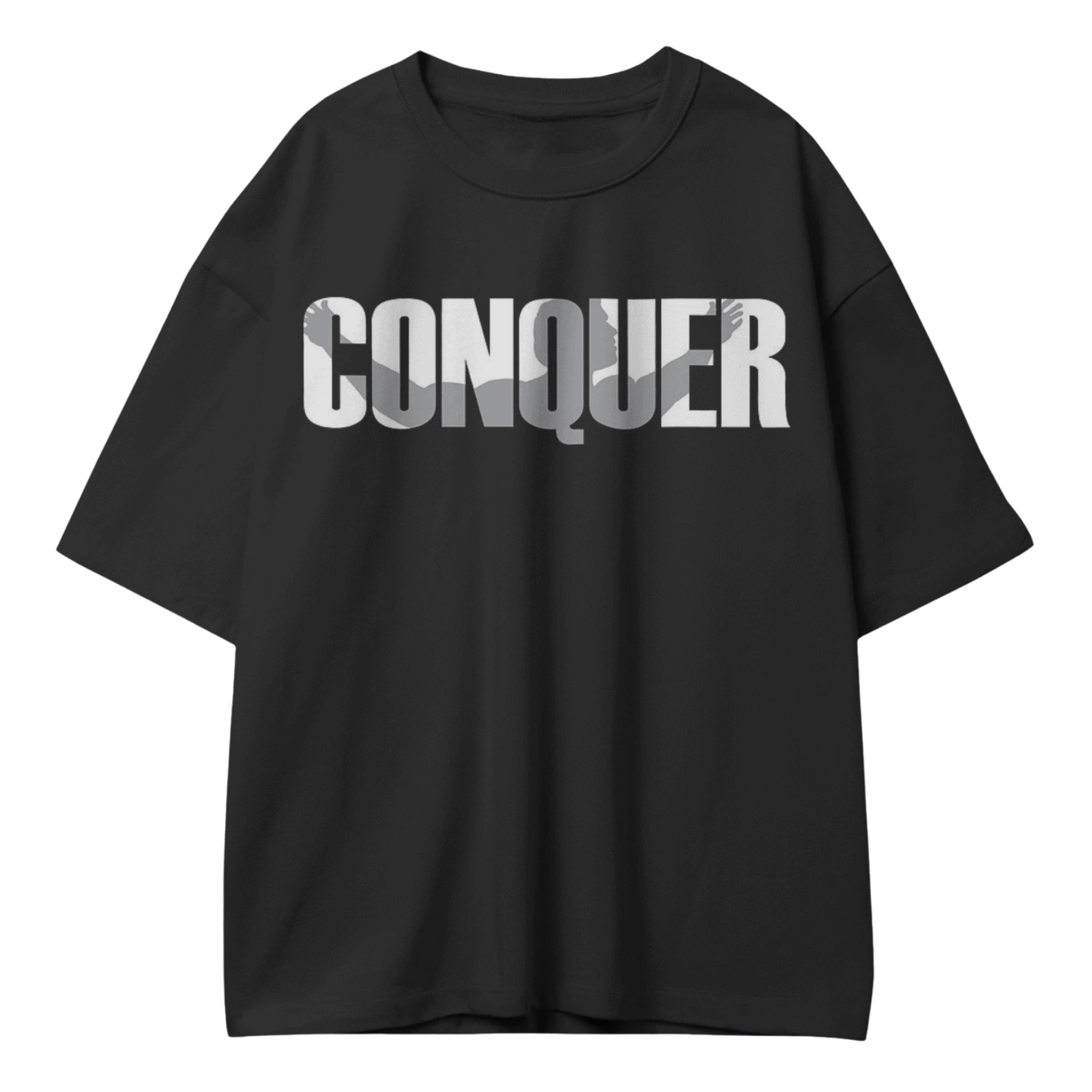 The 'Conquer' Oversized Statement Tee