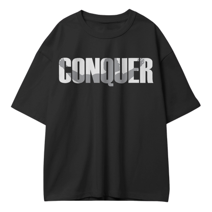 The 'Conquer' Oversized Statement Tee