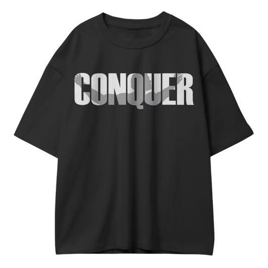 The 'Conquer' Oversized Statement Tee