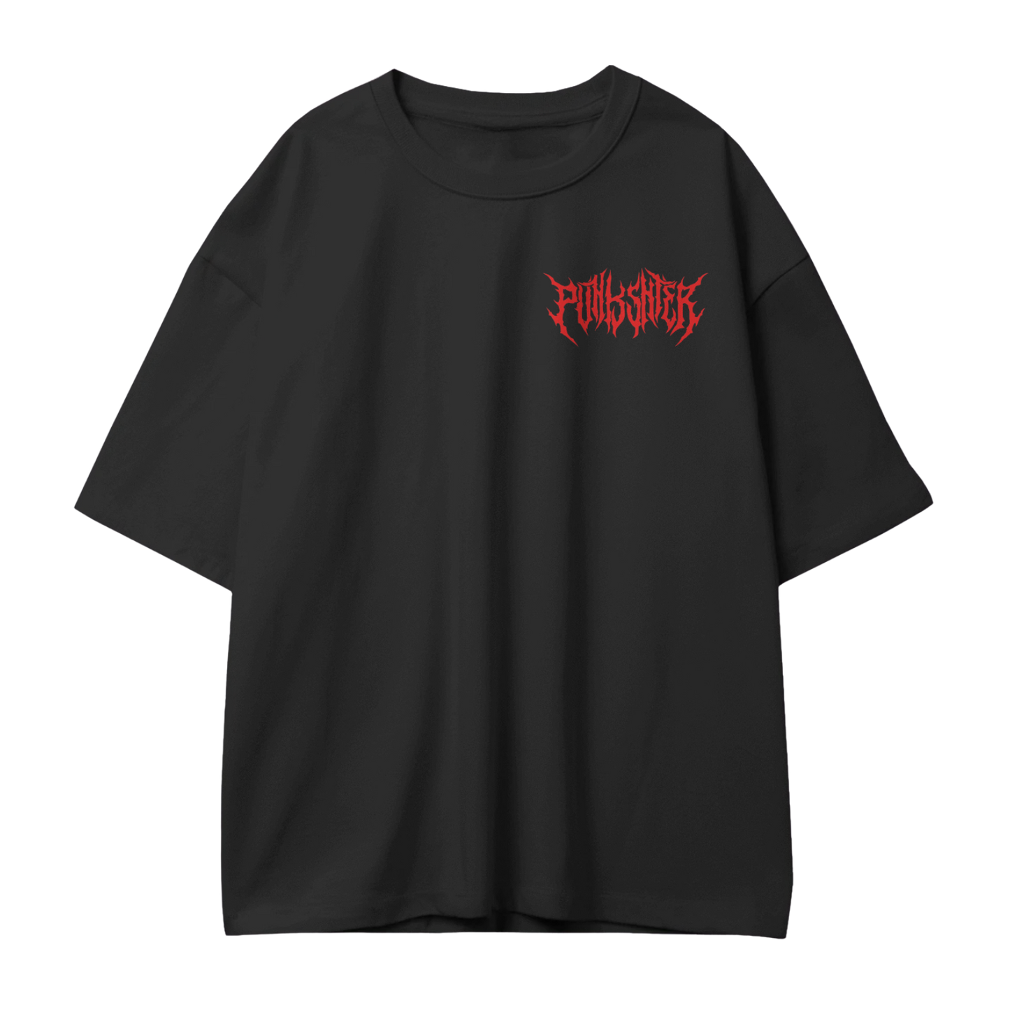 Red Metal Demon Graphic Tee (Premium oversized, unisex tee )