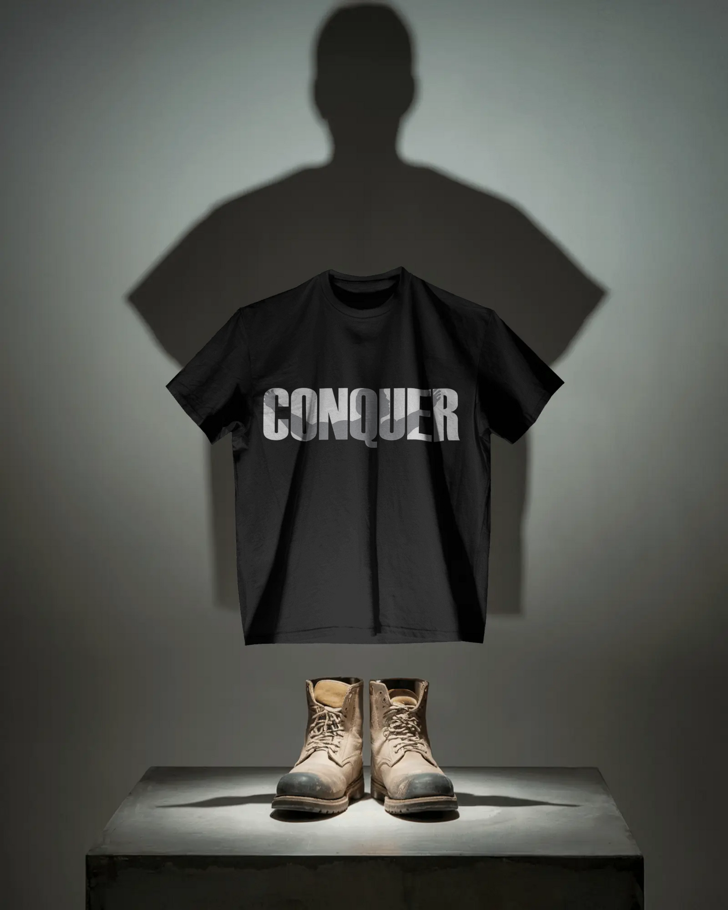 The 'Conquer' Oversized Statement Tee