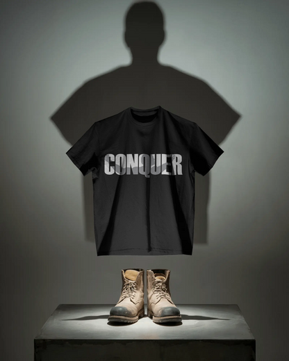The 'Conquer' Oversized Statement Tee