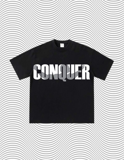 The 'Conquer' Oversized Statement Tee