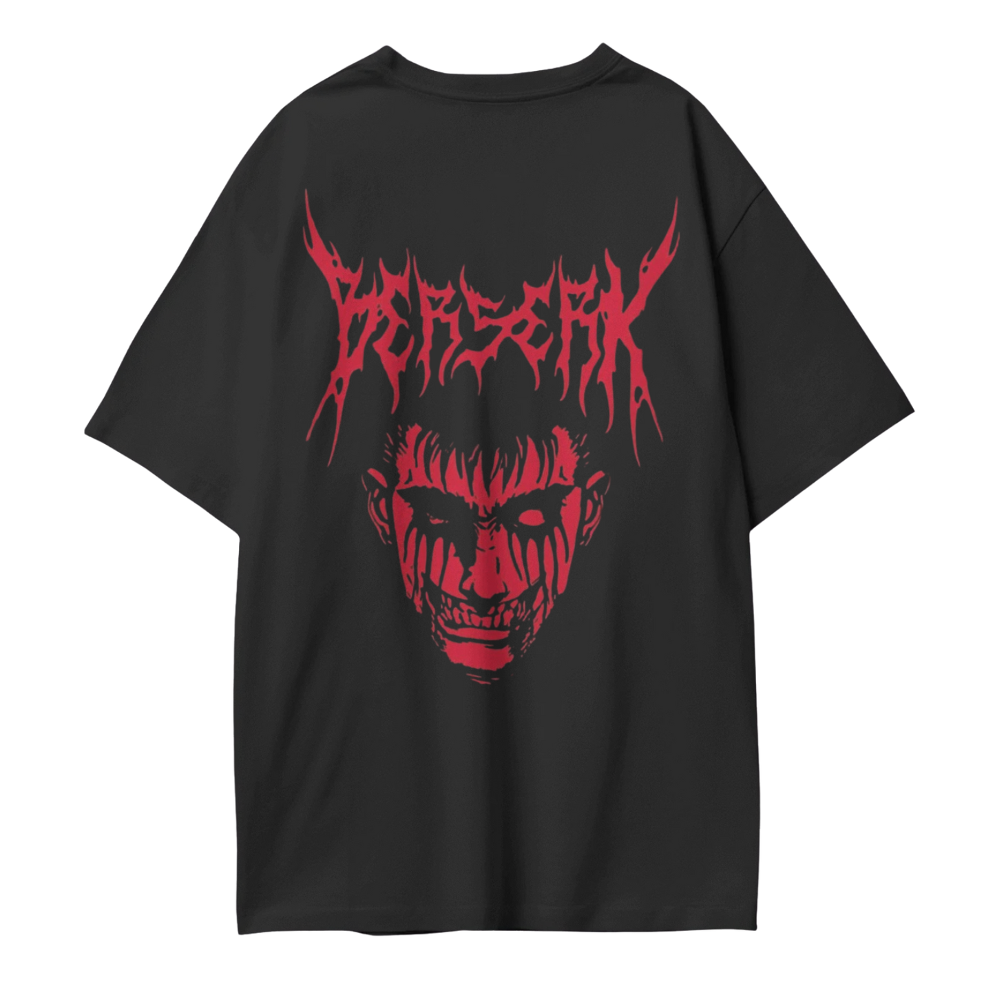 Red Metal Demon Graphic Tee (Premium oversized, unisex tee )