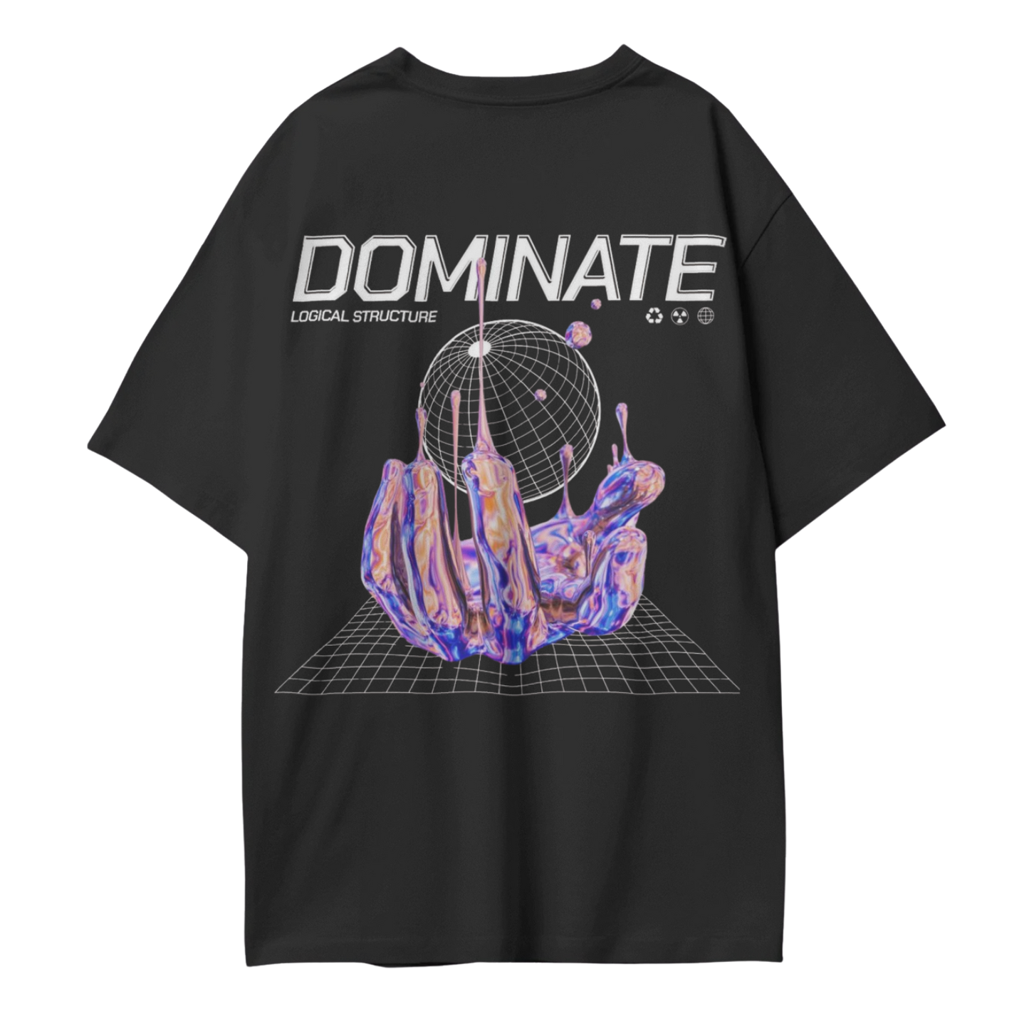 The 'Dominate Glitch' Oversized Standard Tee