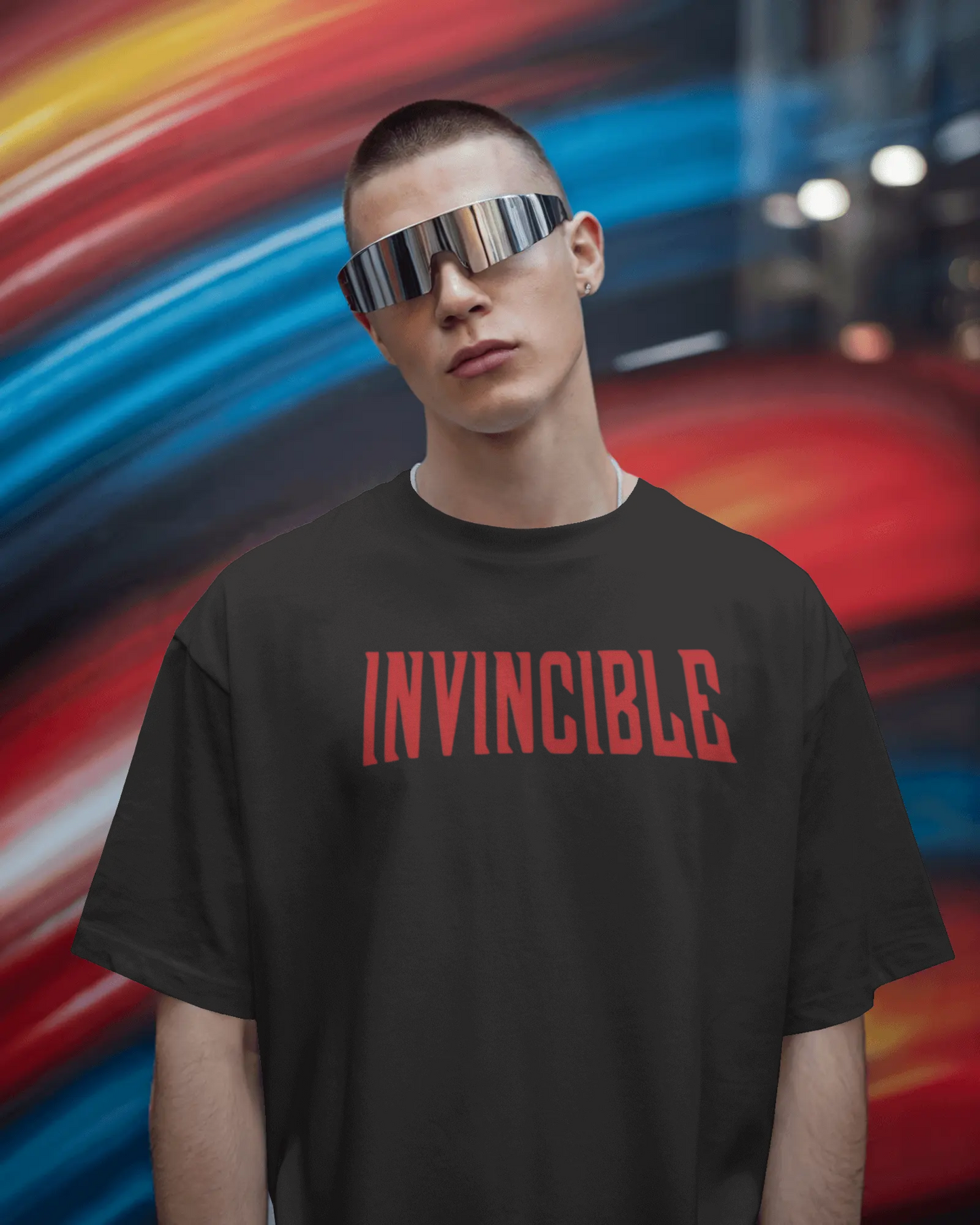 The 'Invincible' Oversized Statement Tee (Unisex Oversized T-Shirt)