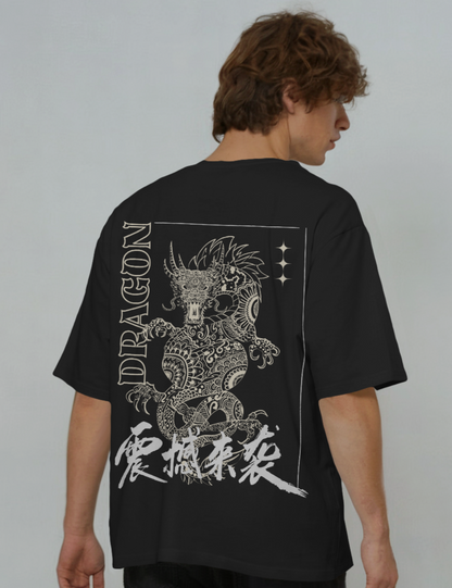 The 'Unleashed Dragon' Street Oversized Tee