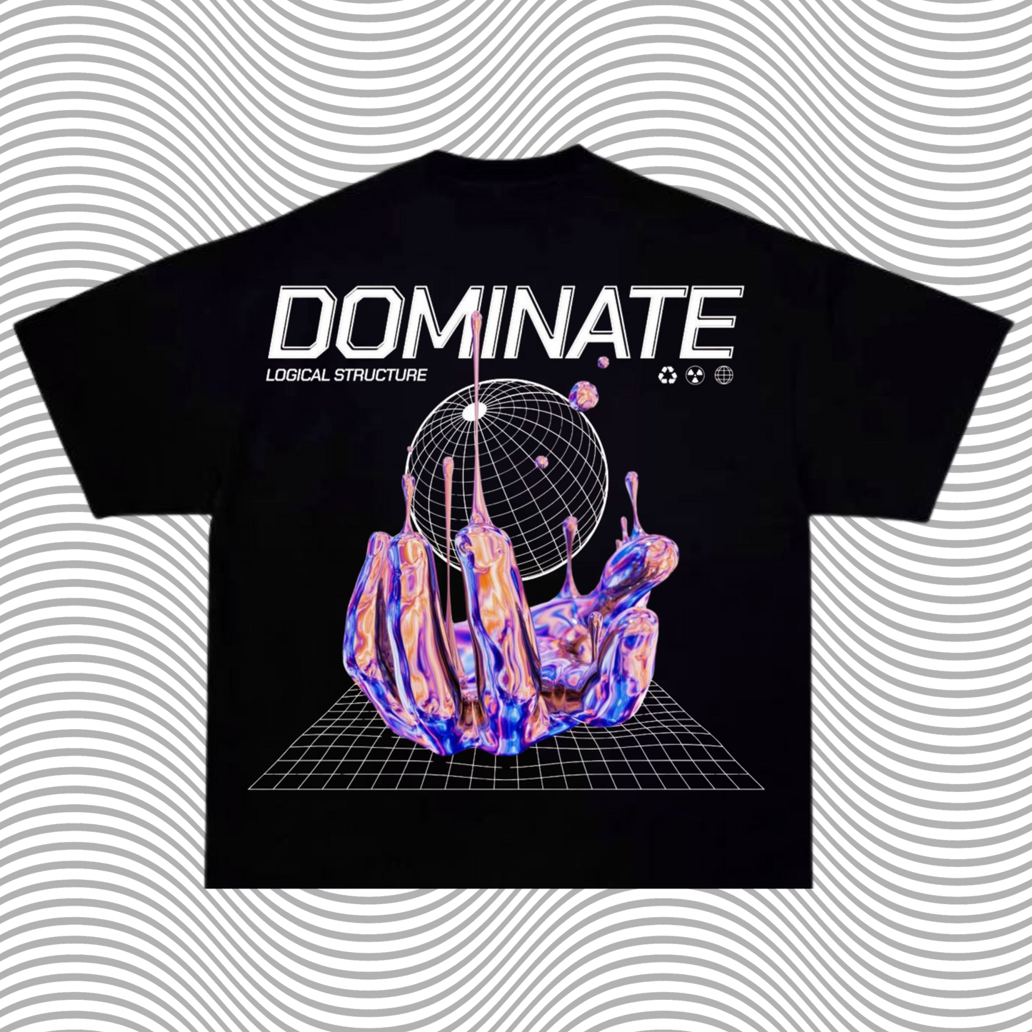 The 'Dominate Glitch' Oversized Standard Tee